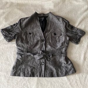 Alfani short sleeve blazer top (10P)